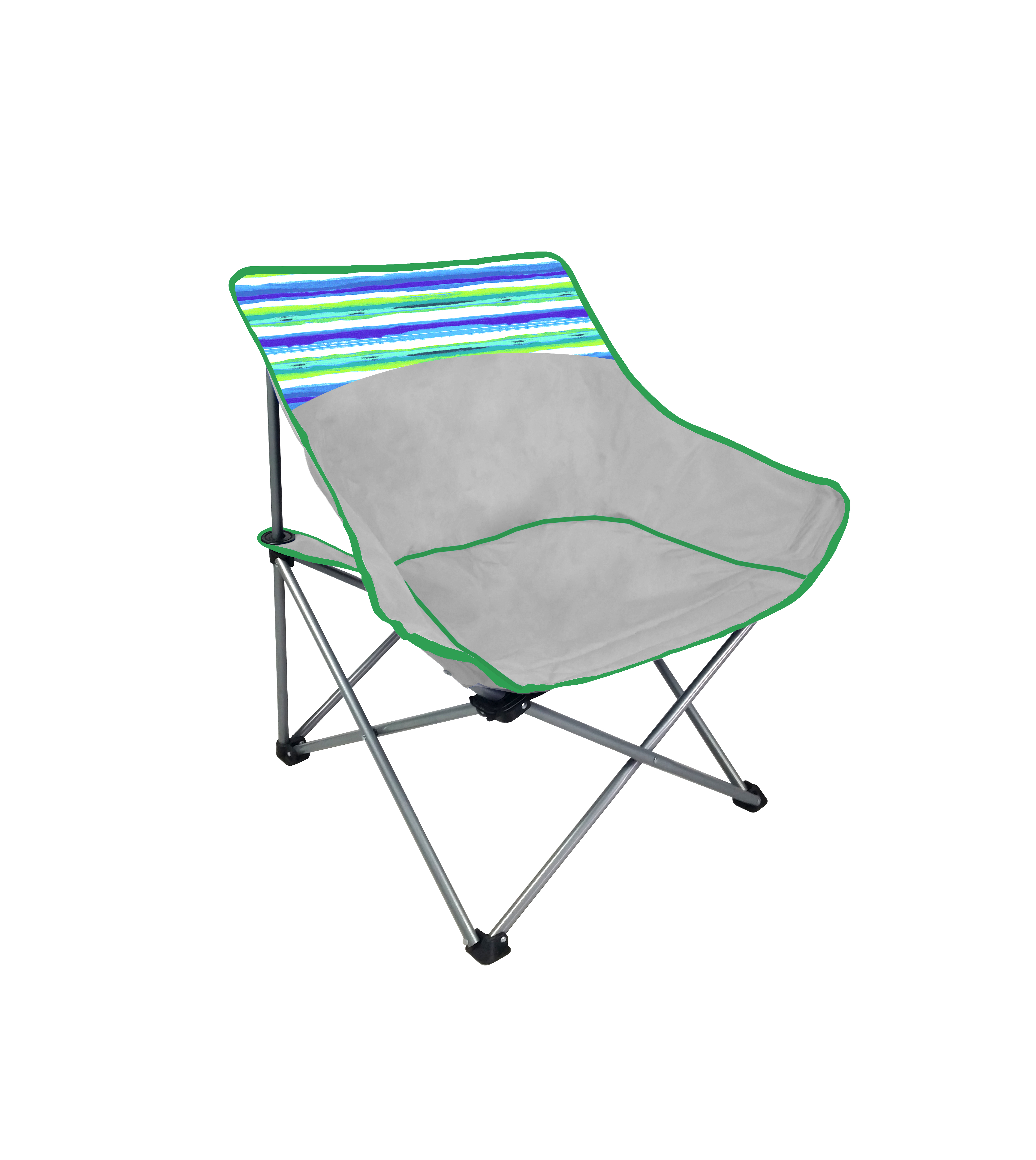 low back folding chair