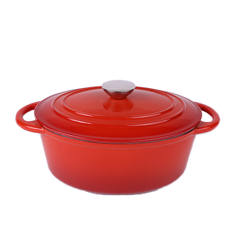 cast iron oval casserole