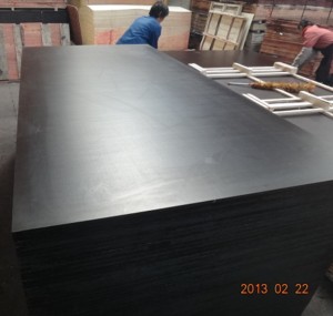 Film faced plywood wiht 2 times hot pressed