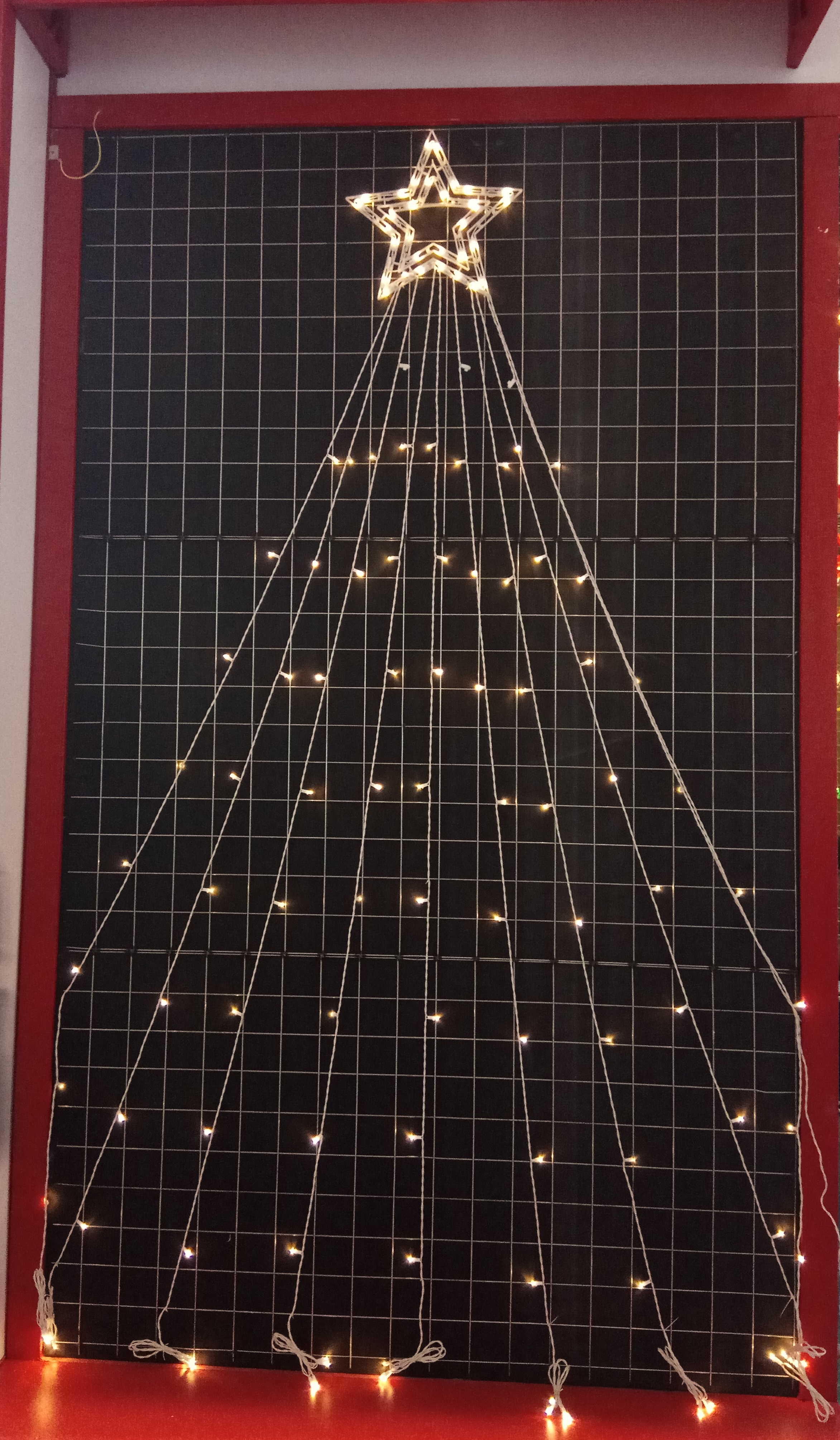 On wall tree light, christmas lights, decorative lights
