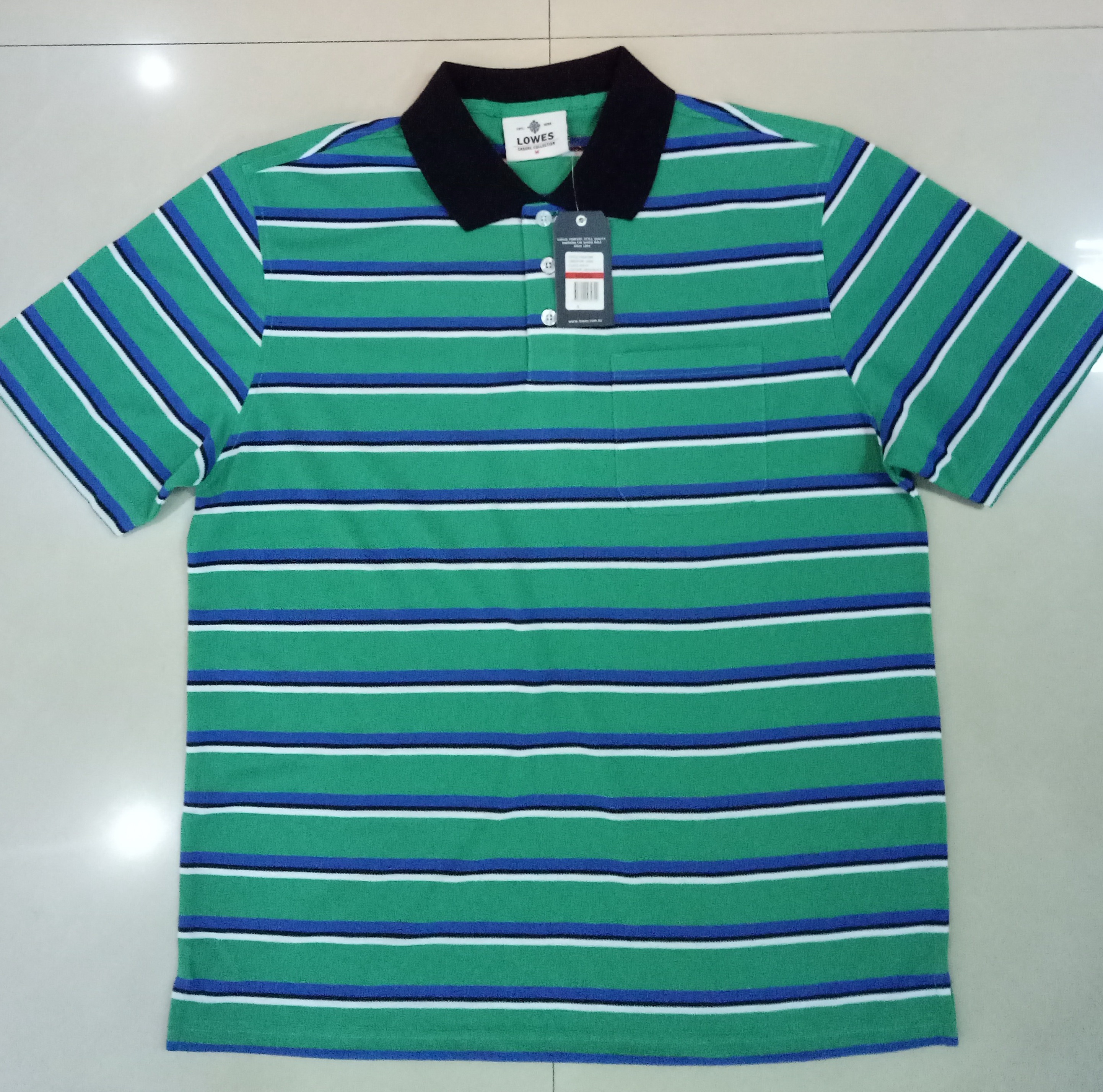 Polo Shirt Men's Yarn Dyed Pique Polo Short Sleeve