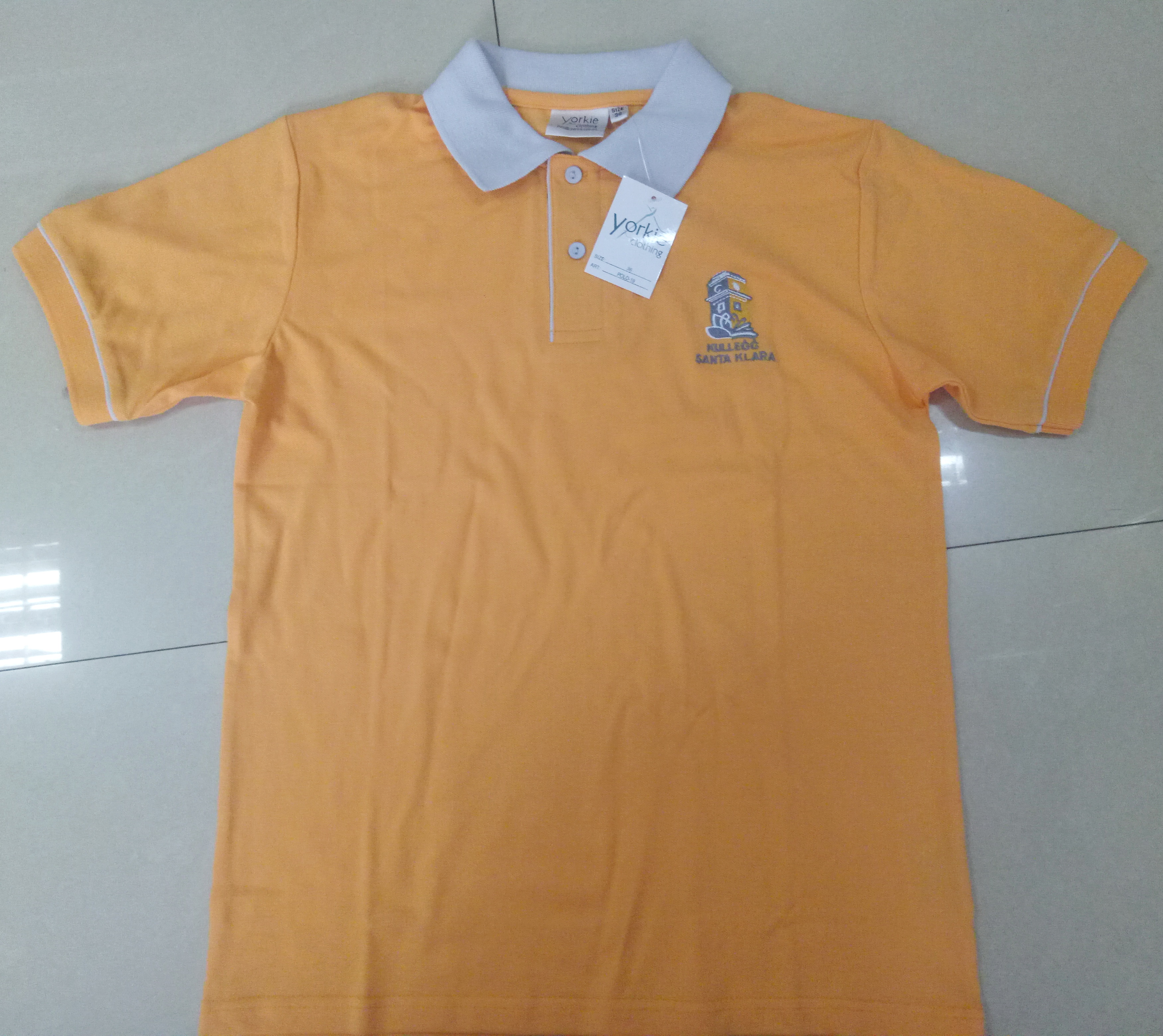 Polo shirt School Uniforms Unisex Pique Polo, EMB embroidered Polo boys girls kids Kinder Primary Middle Secondary short sleeve