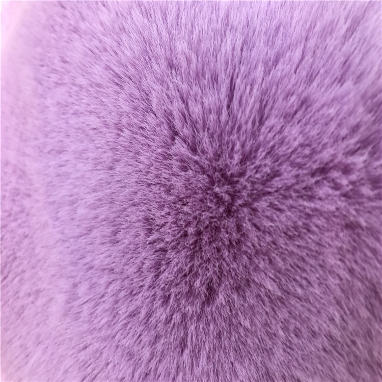 100% polyester rabbit fur fabric