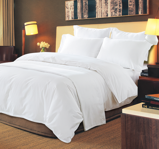 300TC plain poly cotton duvet Cover