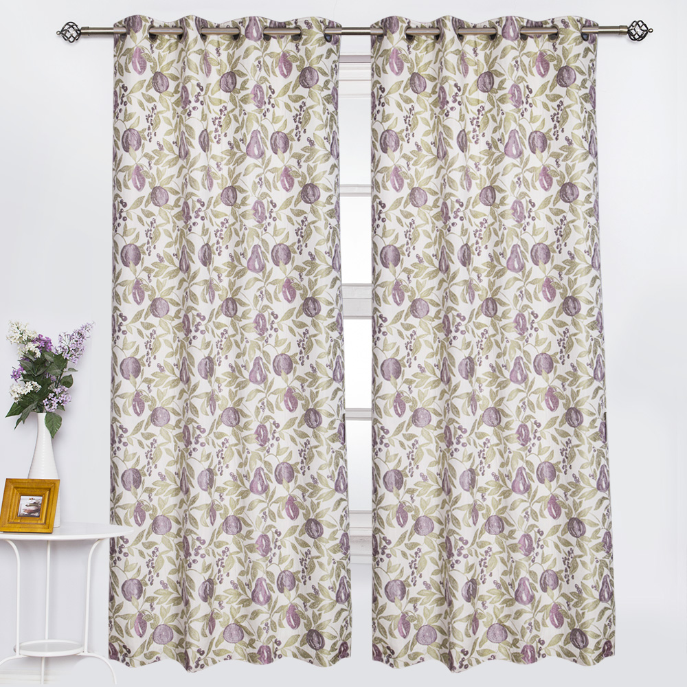 jacquard flower design curtain