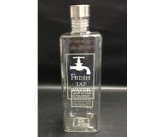 glass water bottle with stainless steel lid