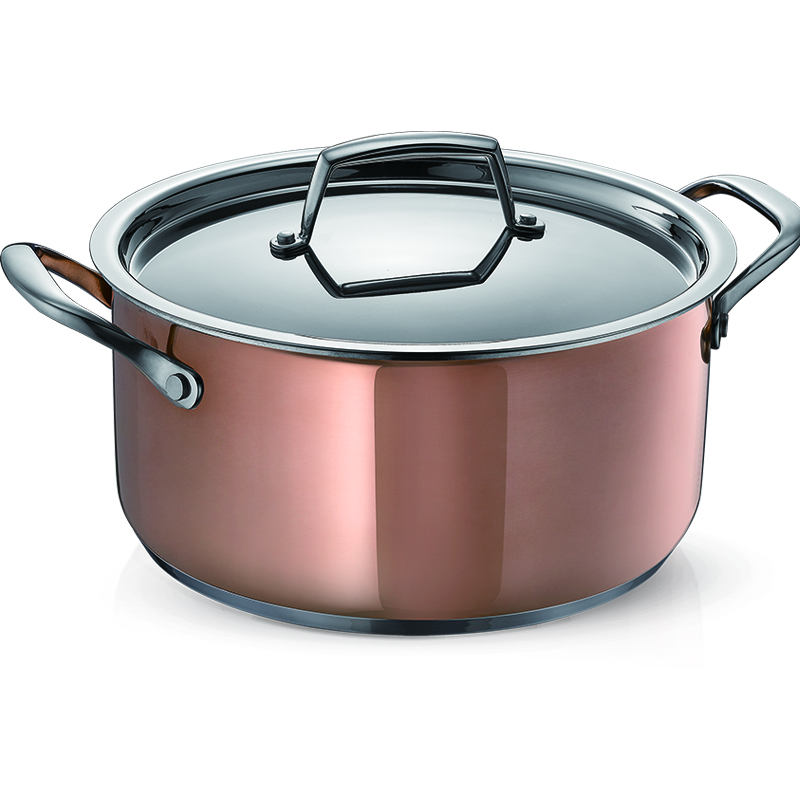 ASD Delicious 3-layer Copper Stainless Steel 24cm Casserole