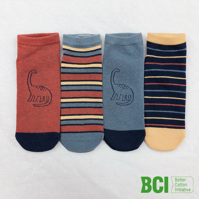 boys low cut socks with responsible cotton from BCI