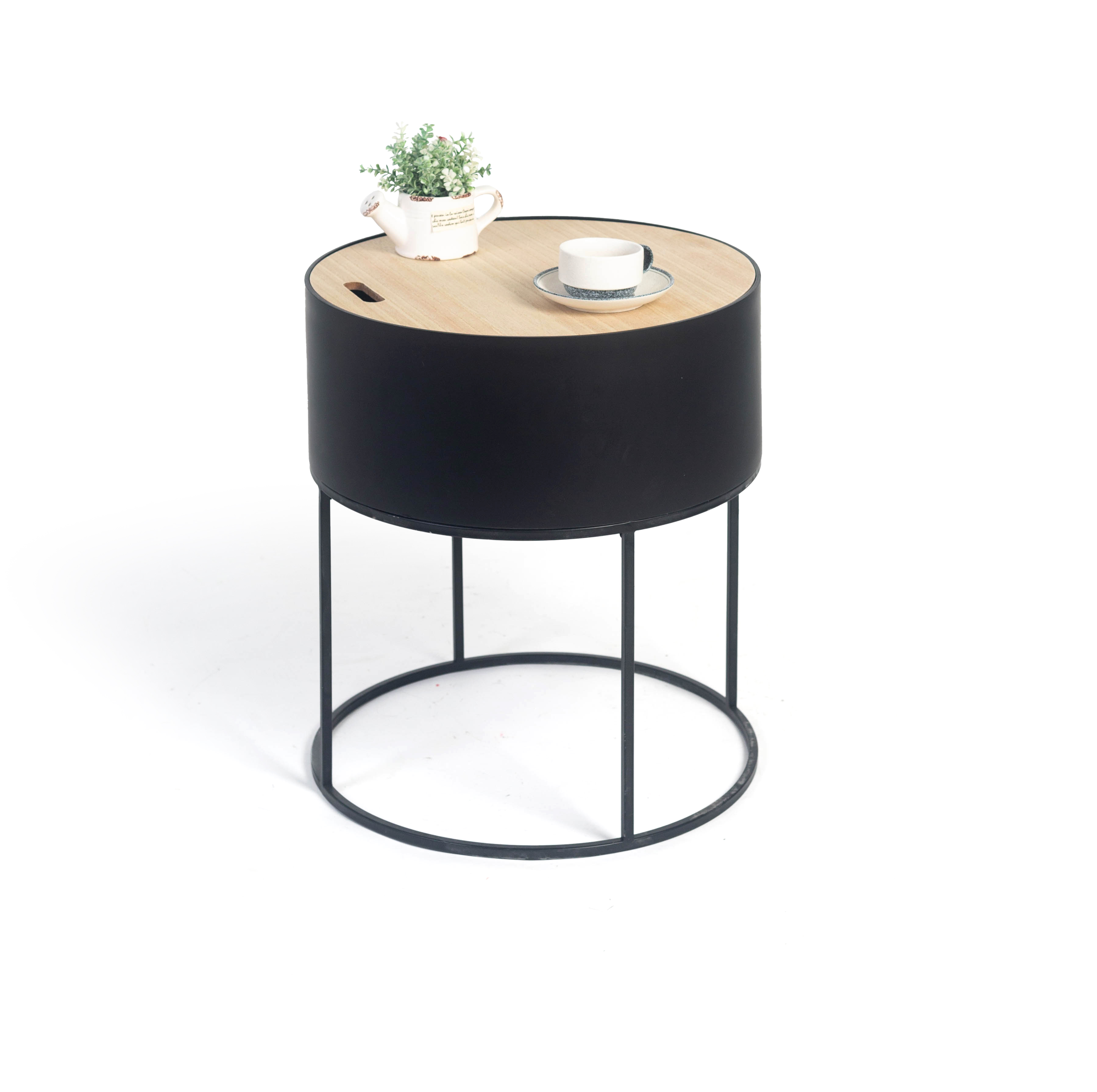 Round Coffee Table With Metal Legs