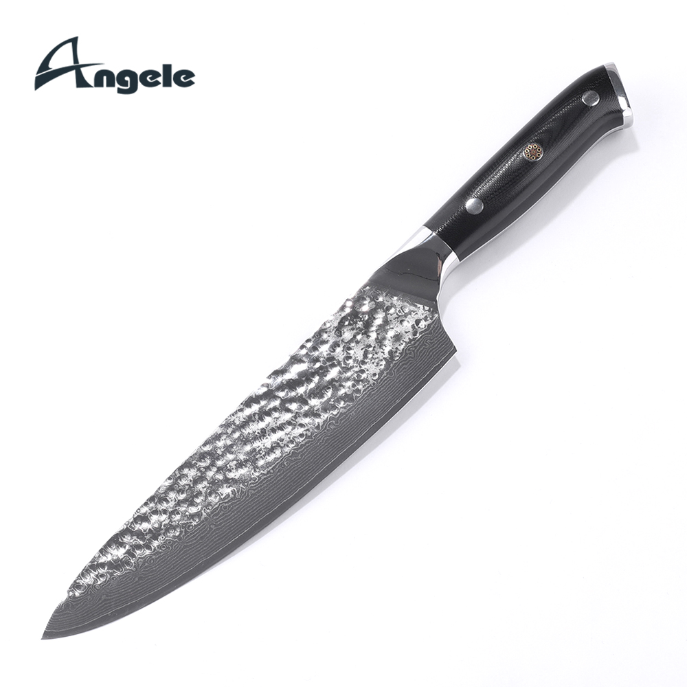 8inch damascus kitchen knife blanks VG10 67layers damascus knife