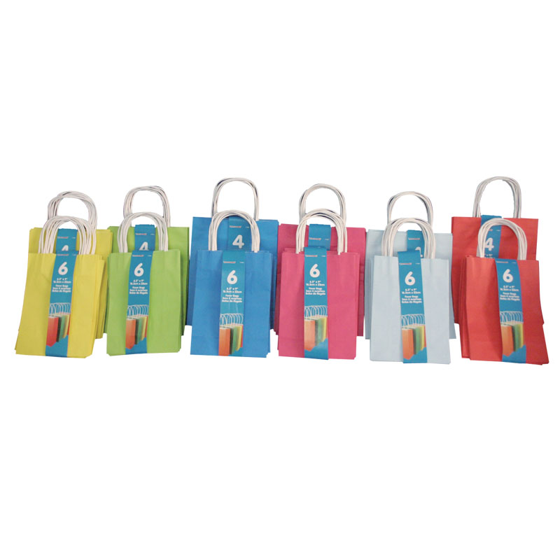 Paper Twisted Handle White kraft paper gift bag