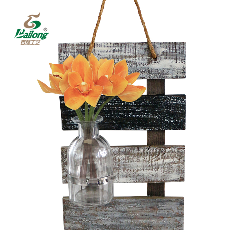 Home Decor Mason Jar Rustic Farmhouse Wooden Wall Hanging
