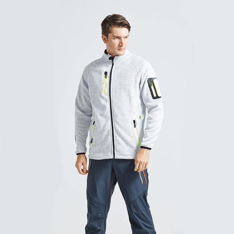 Men's knitted fleece jacket
