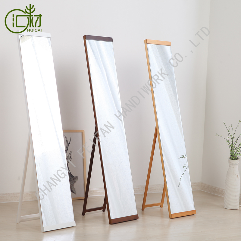 HUICAI frameless Non- Framed Stand Alone Mirror for dressing