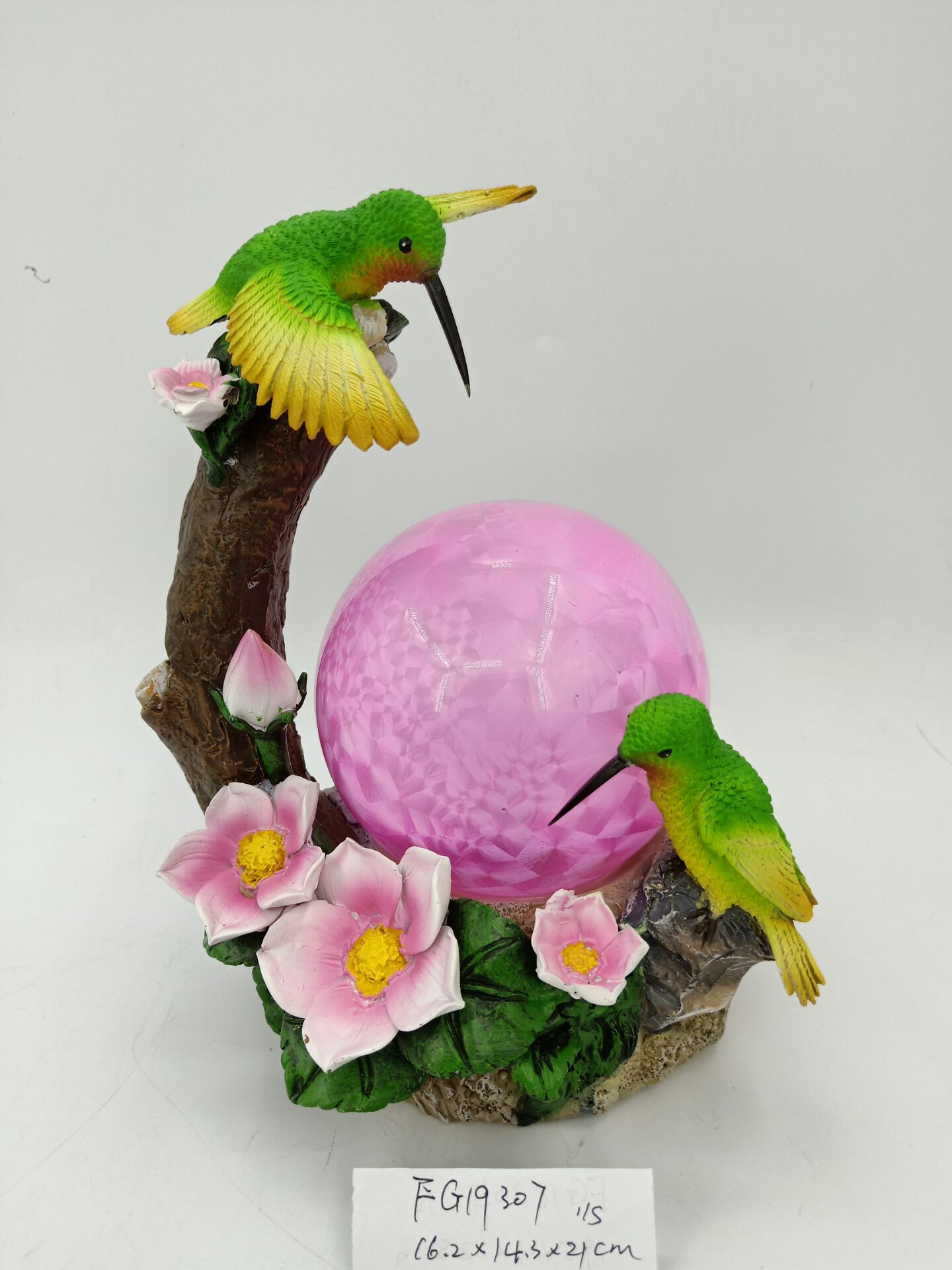 Garden decoration with solar light ball