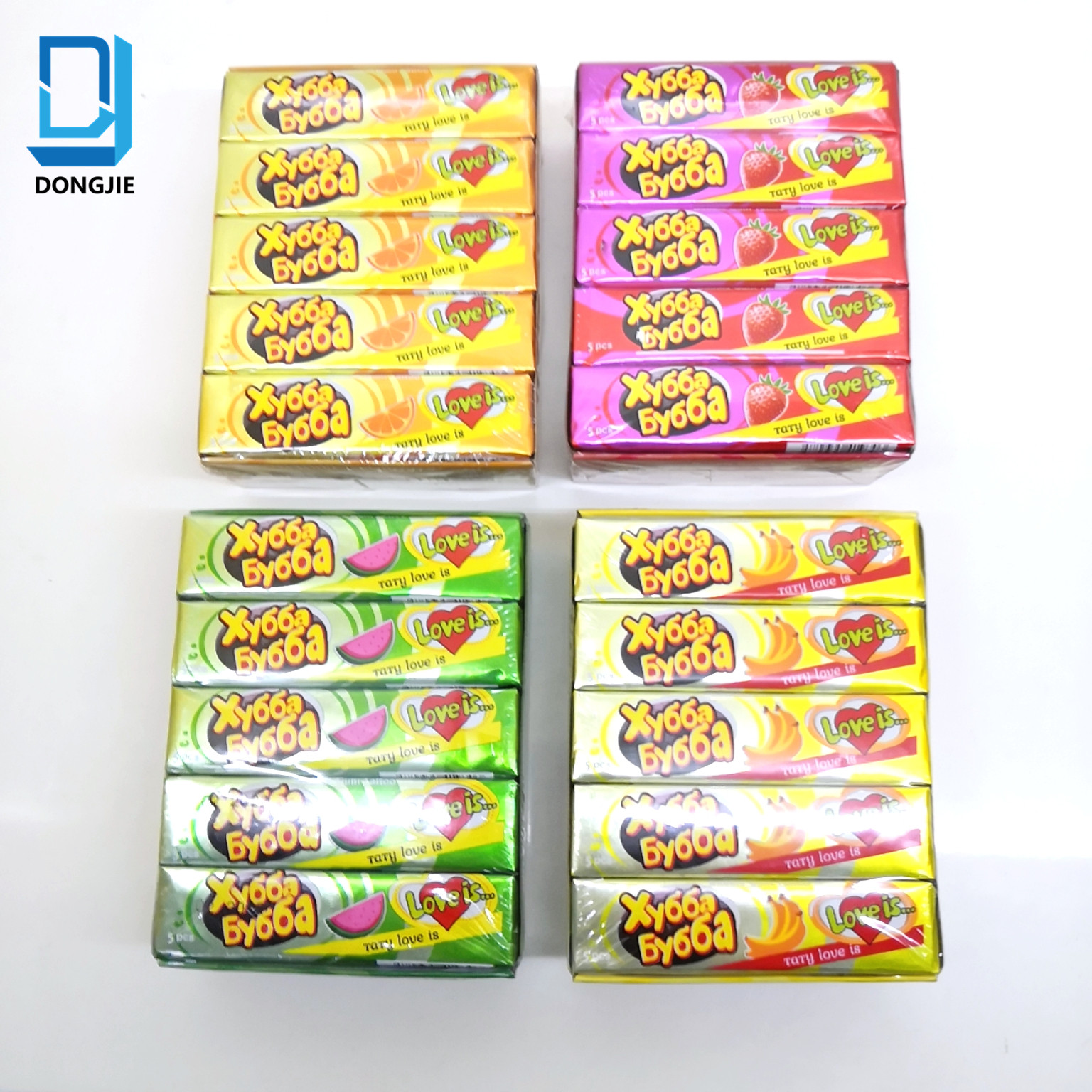 *Tatto bubble gum (orange flavor, banana flavor, strawberry flavor, watermelon falvor)