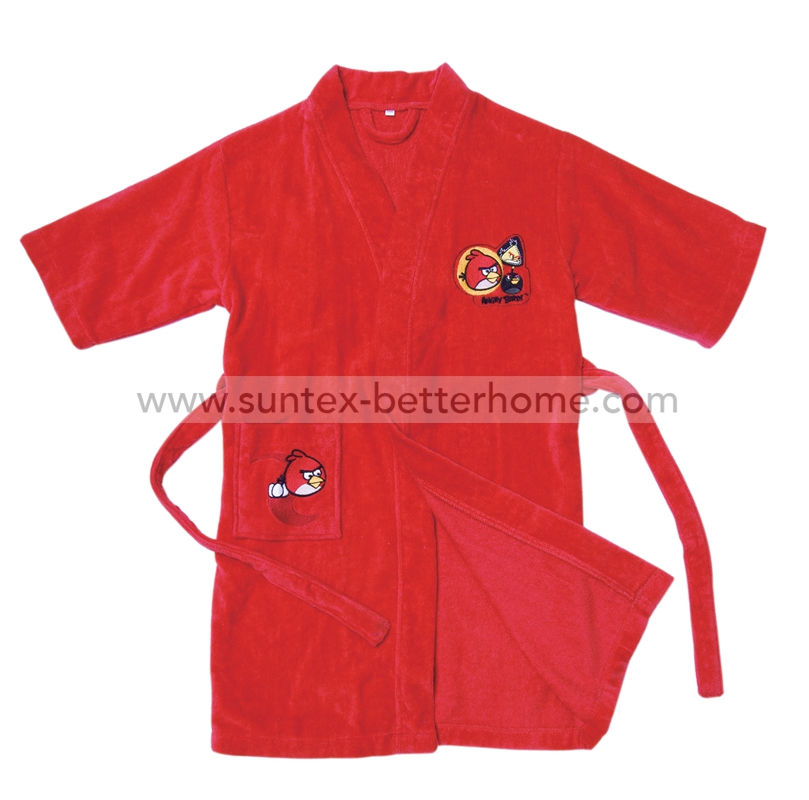 100%Cotton Terry Towel Fabric Kids Bathrobes Baby Bathrobe
