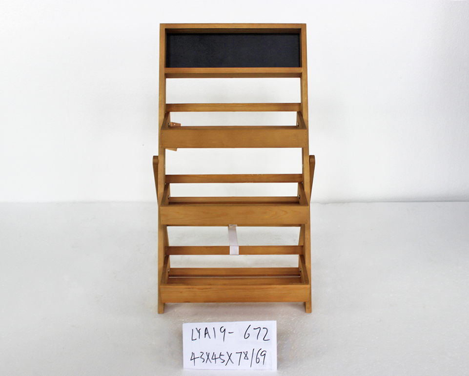 Multi-function wooden 3 tier shelves