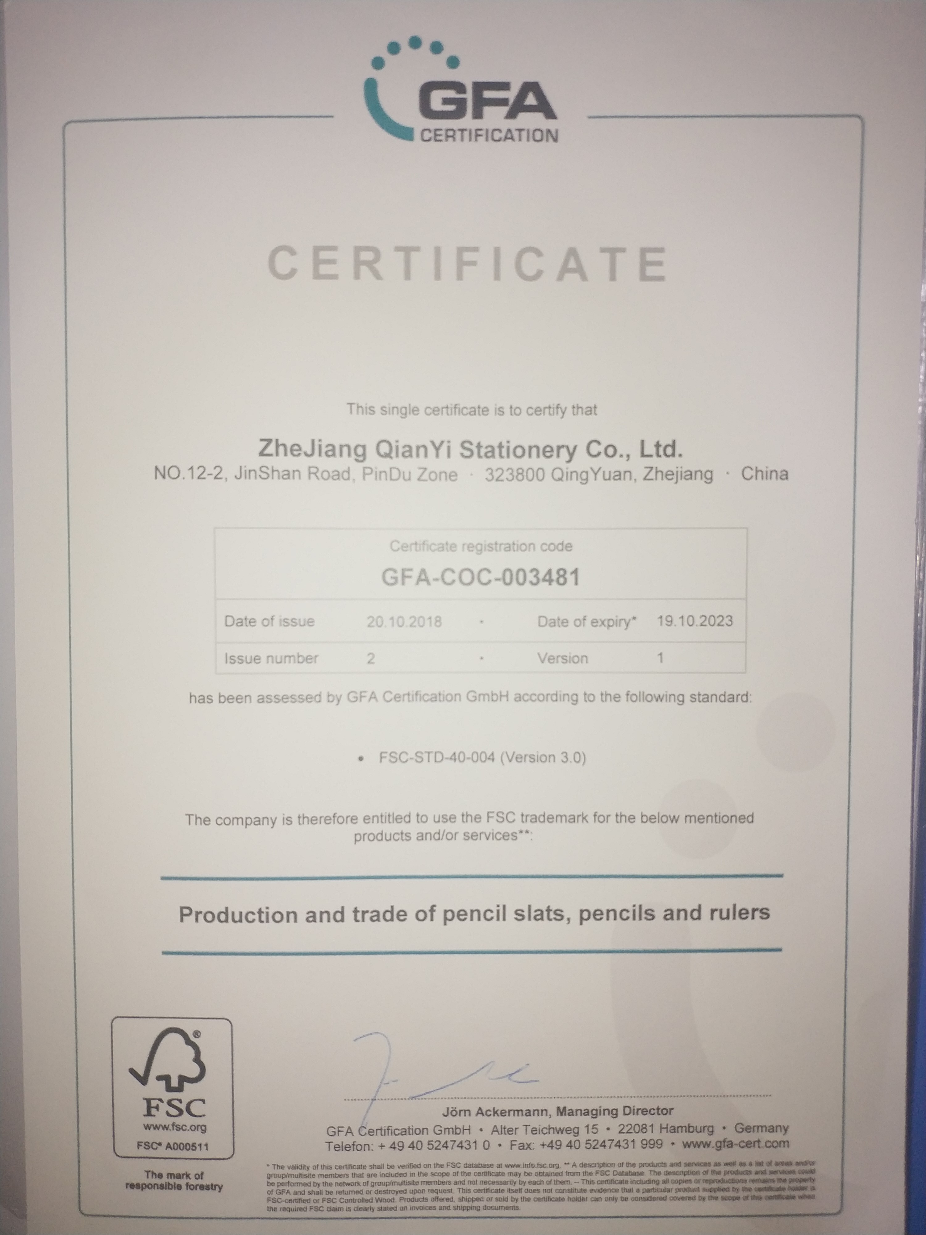 Zhejiang Qianyi Culture and Supplies Co., Ltd. – colored pencils 3