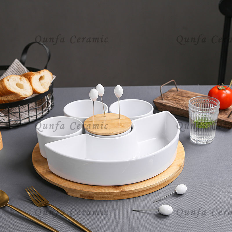 Ceramic Durable Classic Chip and Dip Set