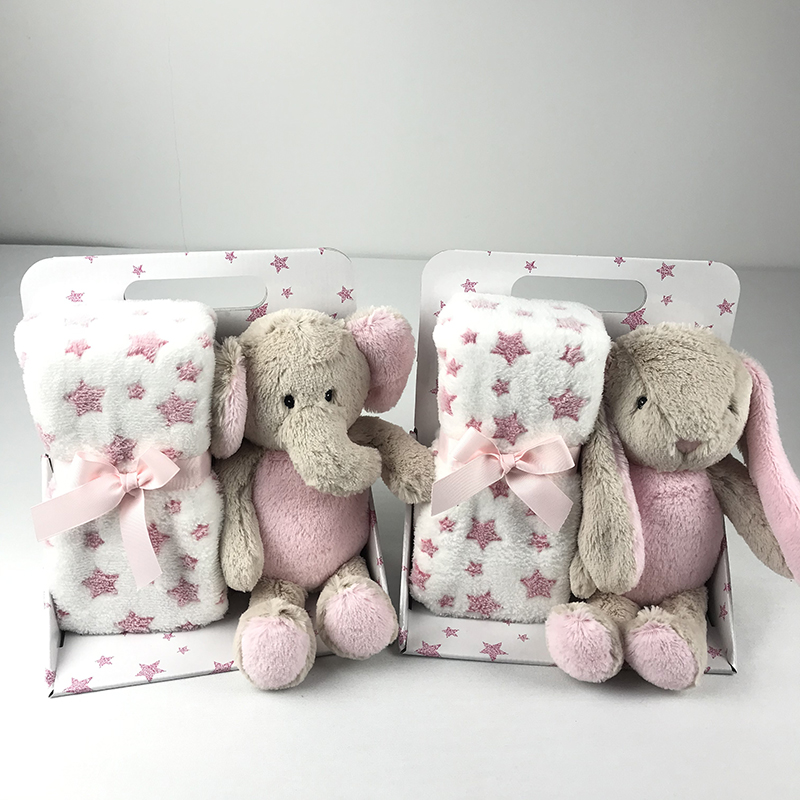 Plush toys with blanket