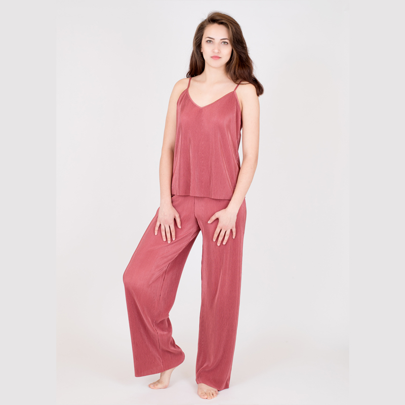 Knitted Fabric With Wrinkles Pajama/Home Wear