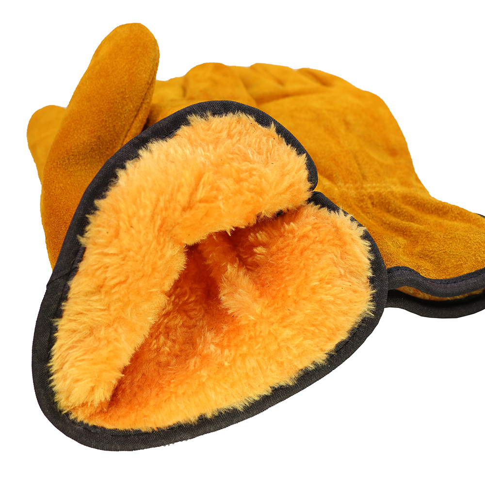 Cow split leather driver glove