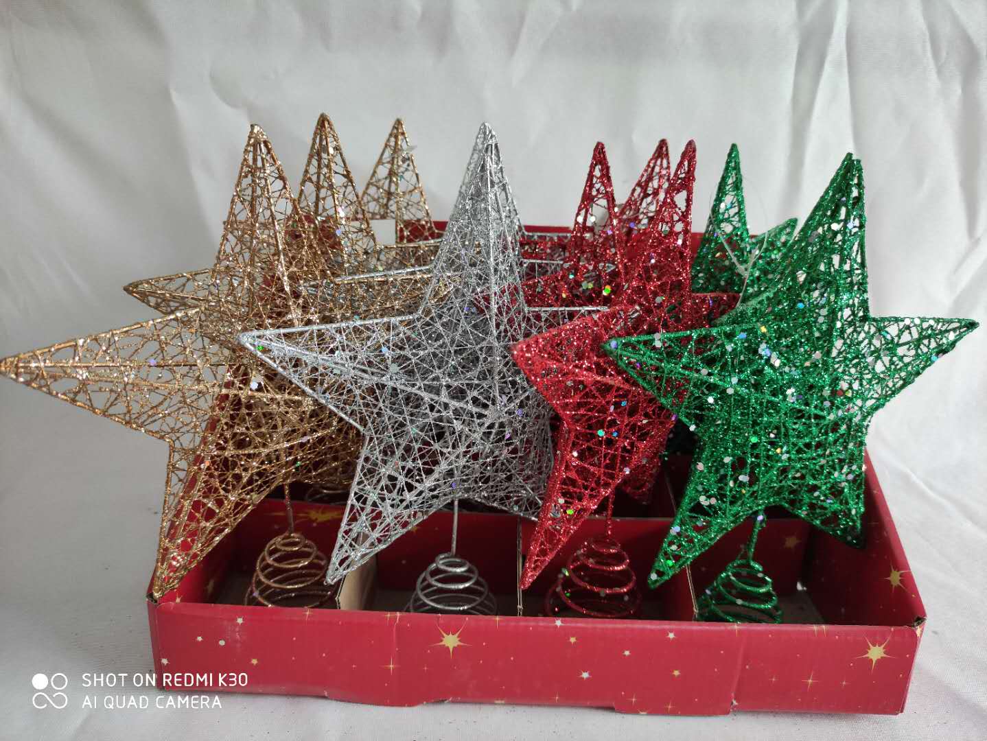 Christmas decorations tree top star