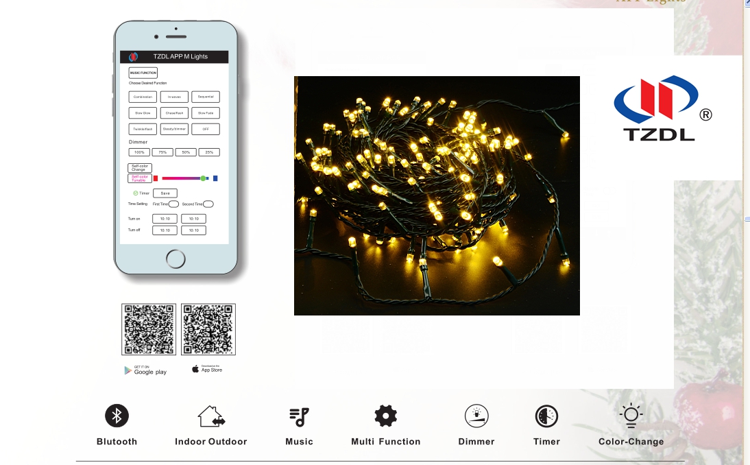 Festival product/Christmas Decoration / APP Musical Light