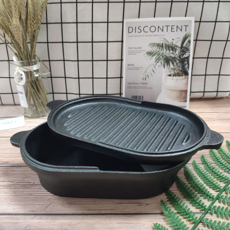 cast iron casserole combo cooker