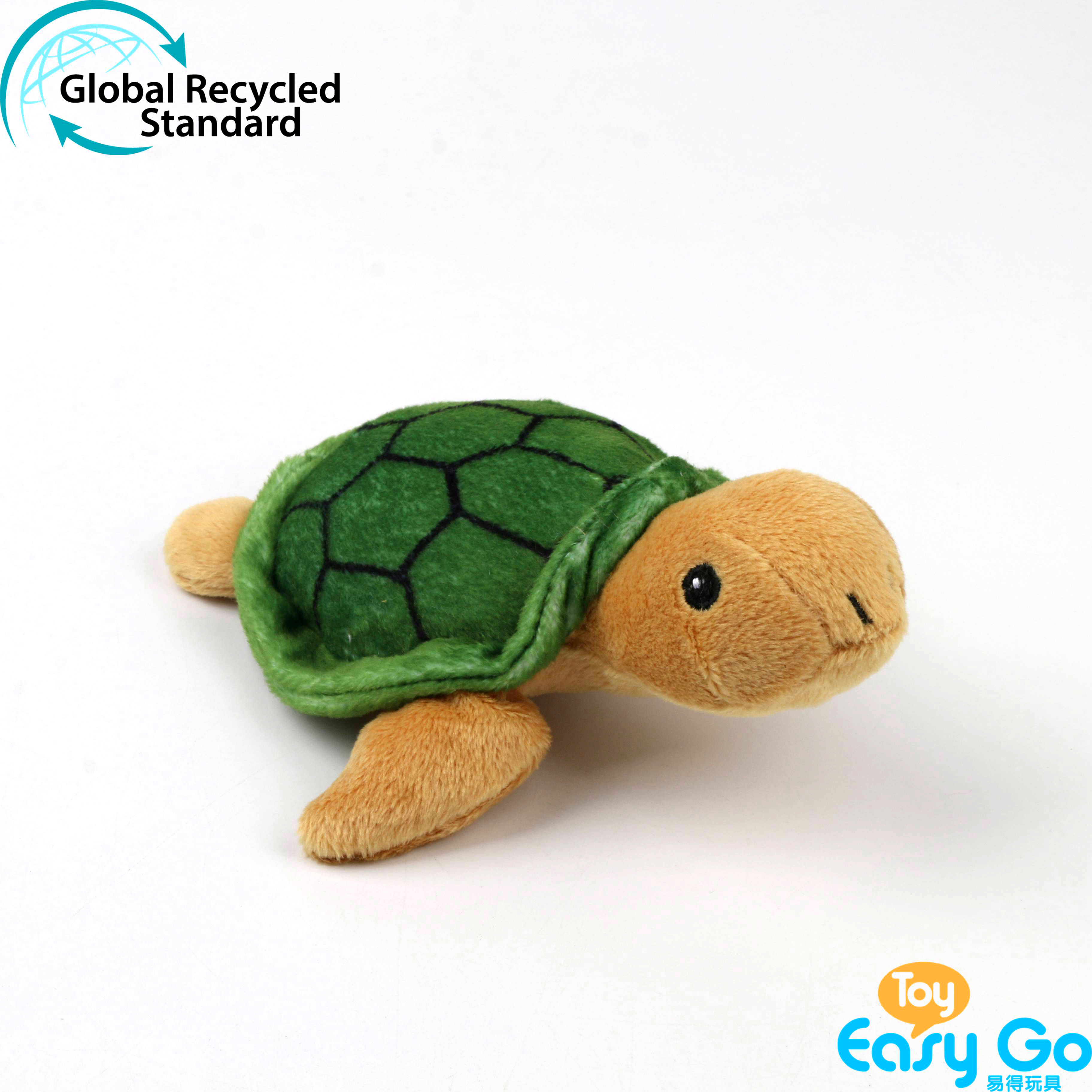 ECO-friendly 100% recycled sustainable plush soft stuffed sea animal sea turtle green (sea) turtle toy