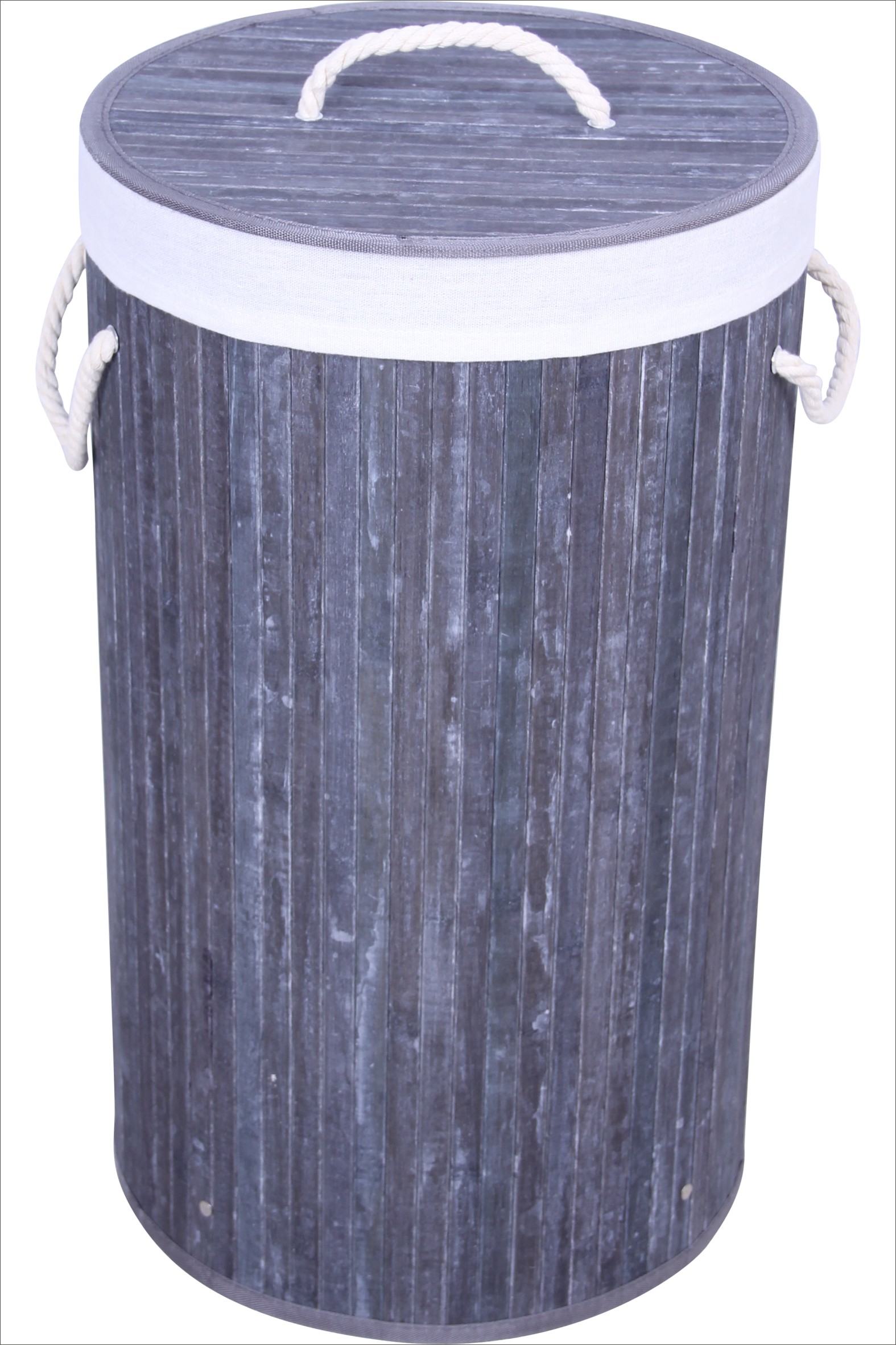 Round Bamboo Hamper ,bamboo laundry basket