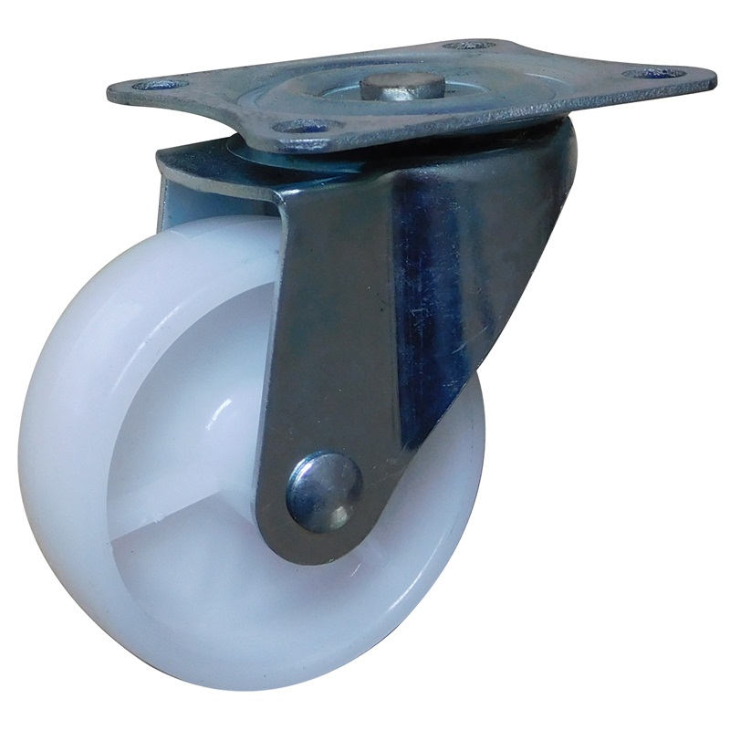 2 inch light duty white PP swivel casters