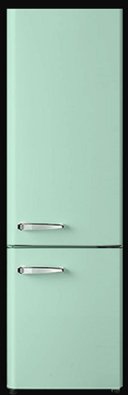 Frost free retro refrigerator