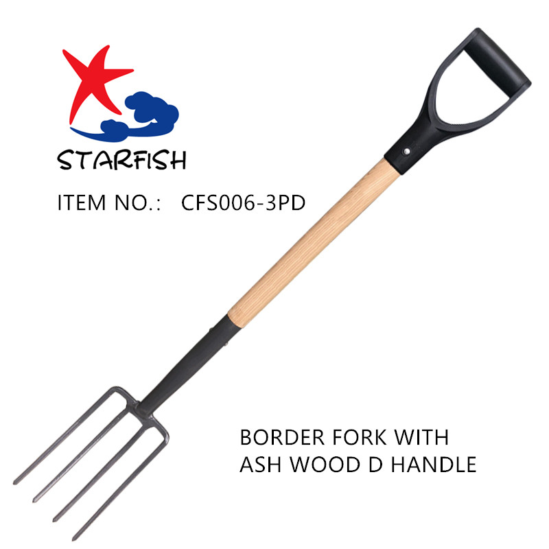 Border Fork With Ash Wood D Handle