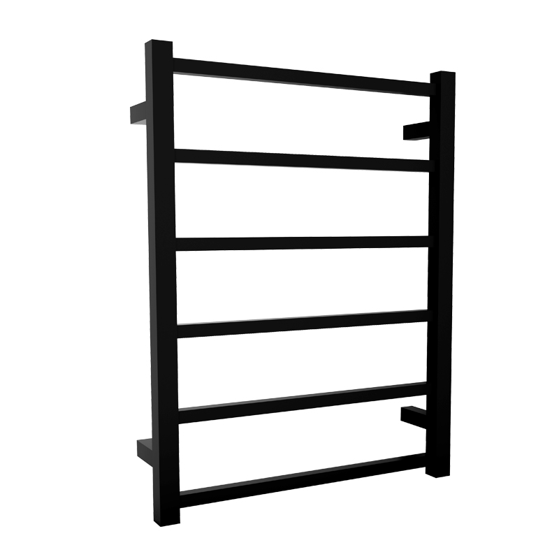 SHARNDY heated towel rail matt black bathroom rail black