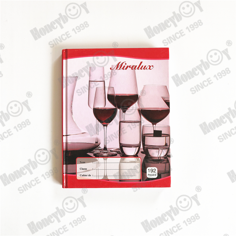 thread binding french line hardcover notebook wholesale