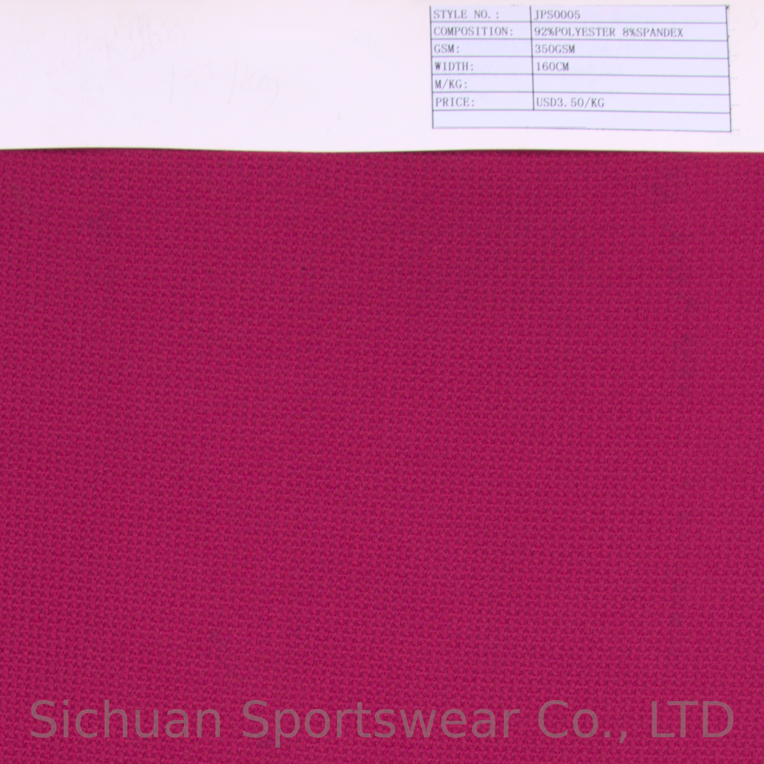 Polyester And Spandex Jacquard Fabric