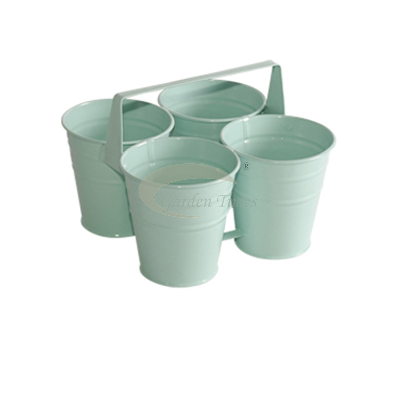 Metal flower pot