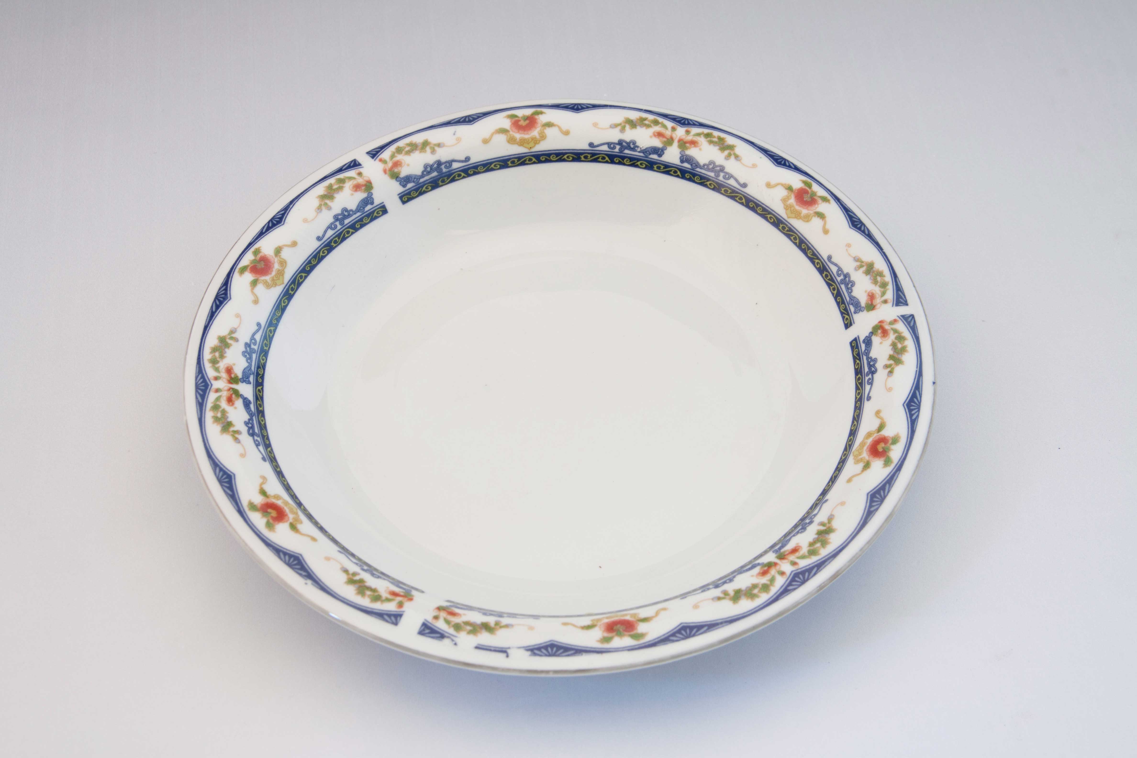 9.25"wholesale porcelain plate ceramic soup plate ceramic deep plate