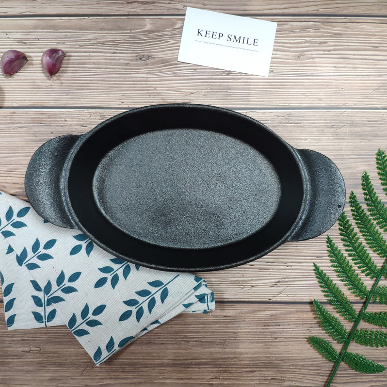 Cast iron oval dish