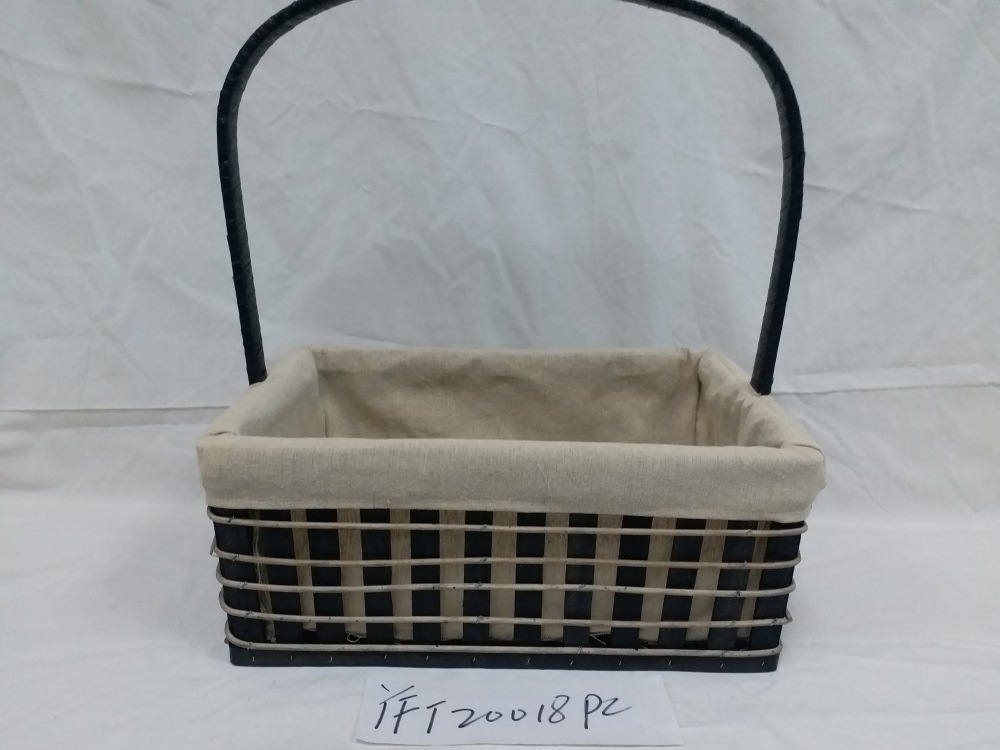 Gushi Yufeng Eco-friendly New Nice Design Wicker Gift Fruit Basket with handles