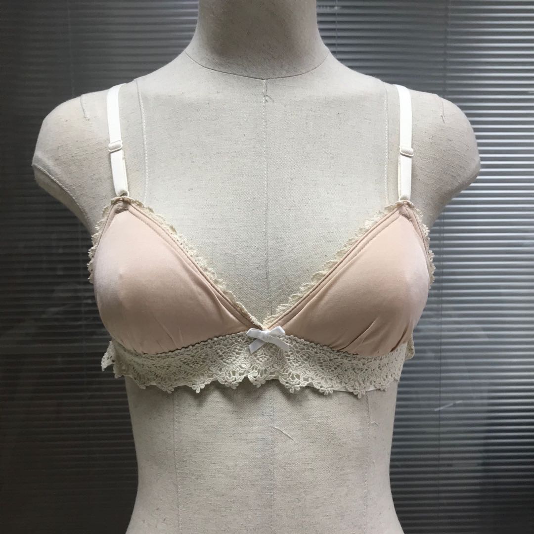 silk triangle bra