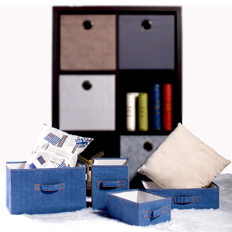 Denim Storage Bin Sets