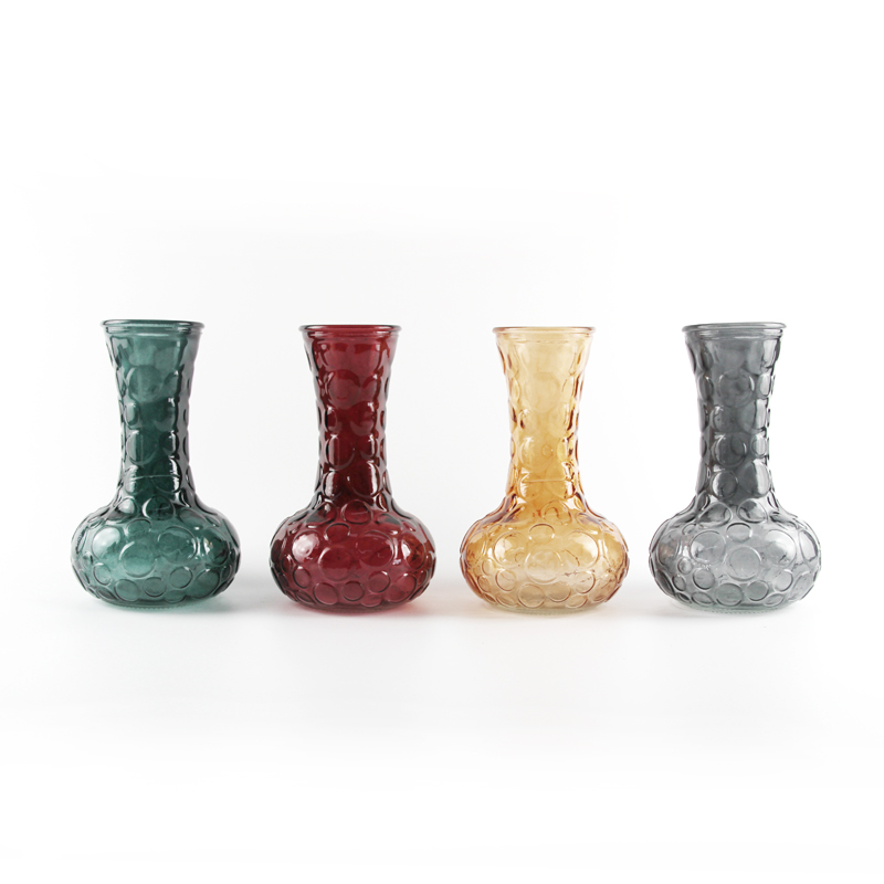 Dotted glass vase