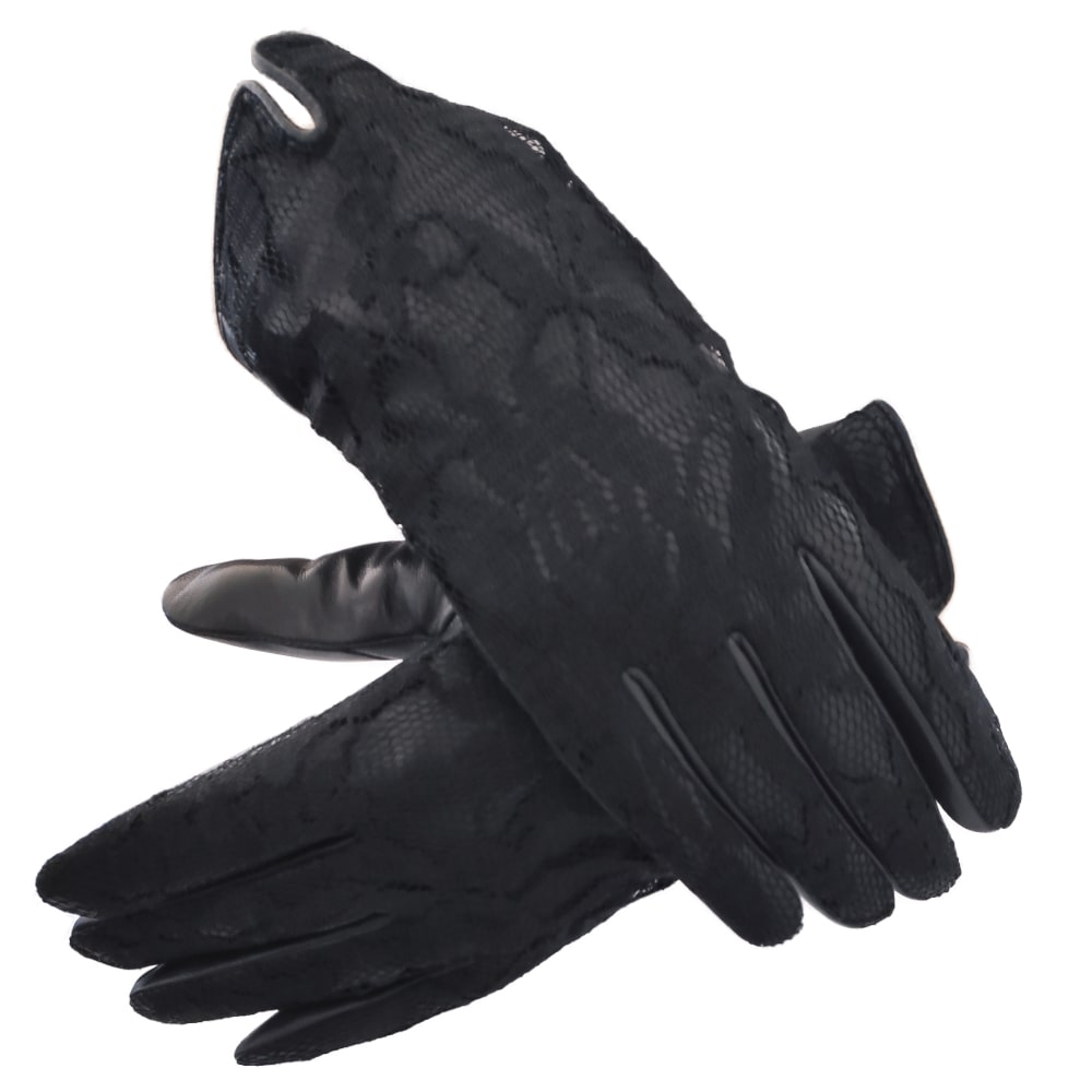 Women's fashion AB face leather gloves