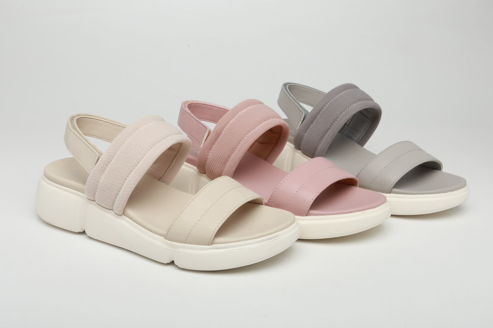 CAMIDYSS2021 women's sandal thick sole with mesh and pu sport strap sandal