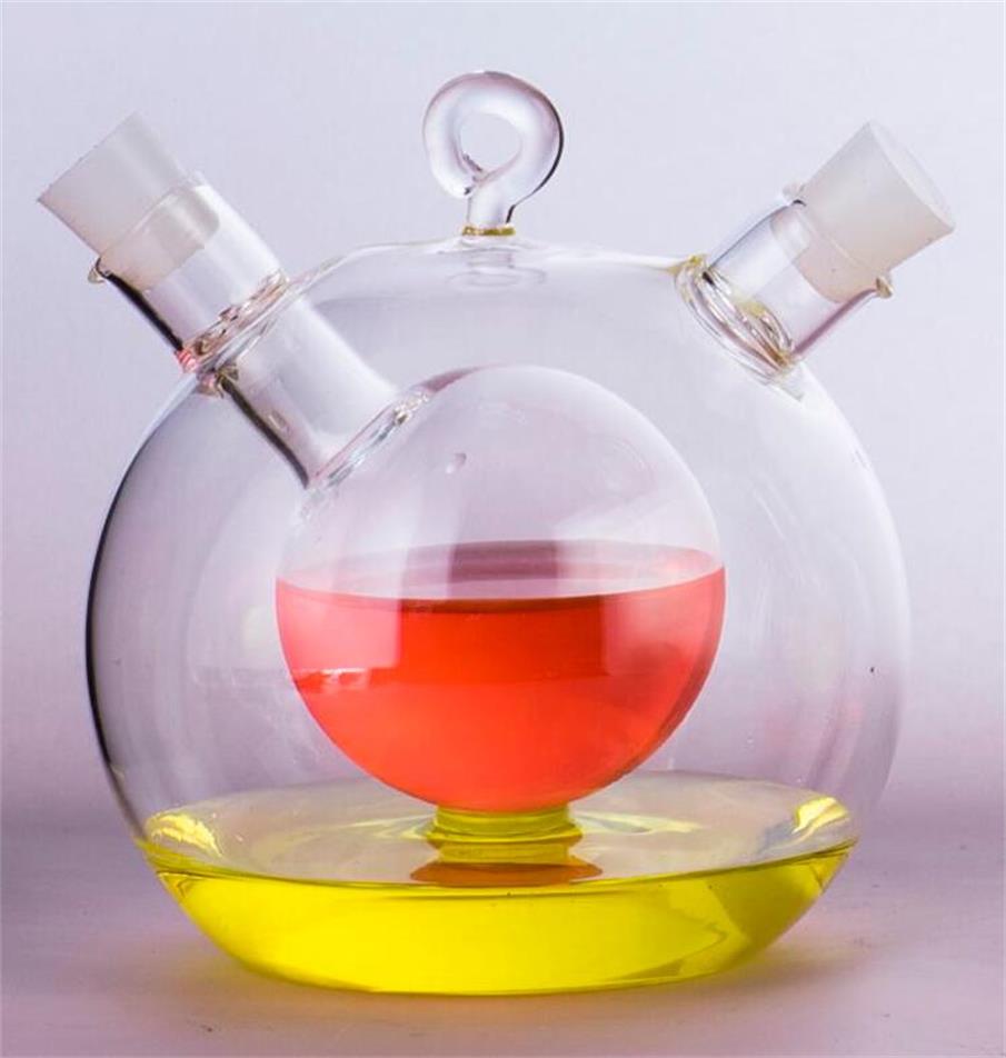 Hot Selling Mouth Blown High Borosilicate glass oil bottle for kitchen double using Eu standard ODM OEM Dishwasher Safe