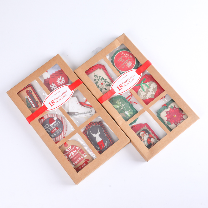 3d gift paper tag