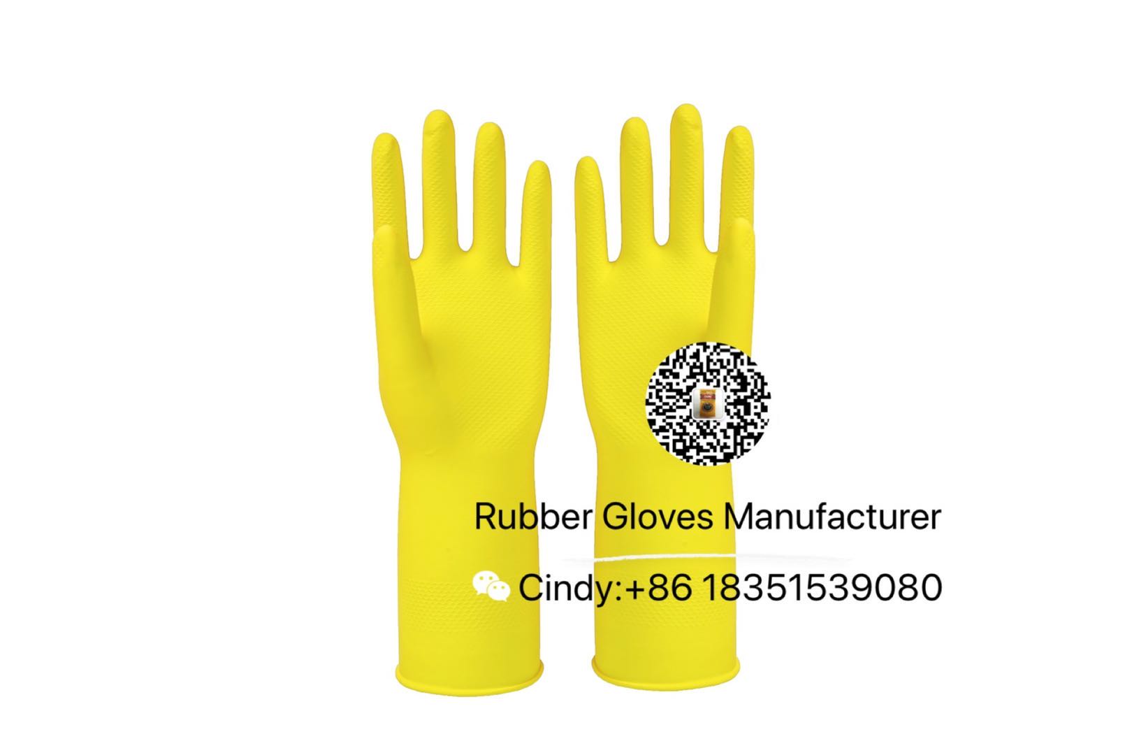 12 inch yellow dip household latex gloves
